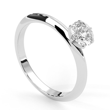 Pierścionek z diamentem 0.50ct G IF VG [BV06010105B01] z białego złota