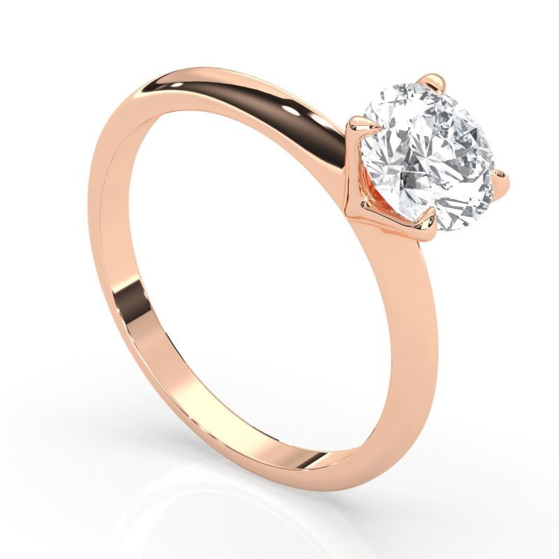 Pierścionek z diamentem 2.00ct F VVS1 EX [BV03070120R03] z różowego złota
