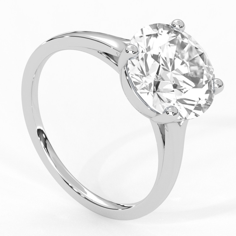 Pierścionek z diamentem 3.0ct D VVS2 VG [BV06060130B01] z białego złota