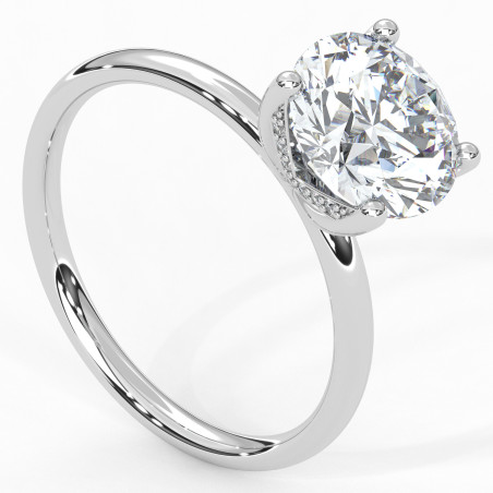 Pierścionek z diamentem 2.0ct D Si1 EX [P07080120P01] z platyny
