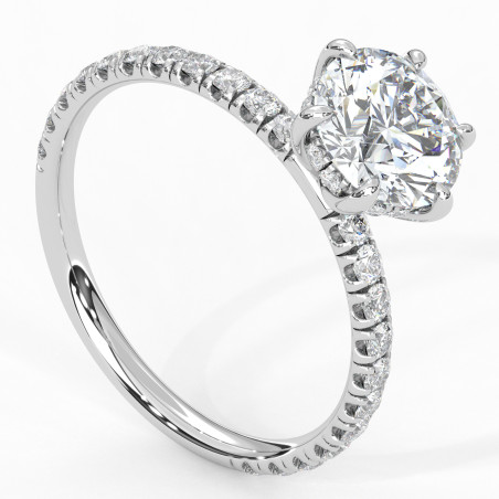 Pierścionek z diamentem 2.0ct D Si1 EX [P07090120P01] z platyny