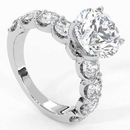 Pierścionek z diamentem 3.13ct D Vs2 EX [P07100130P01] z platyny