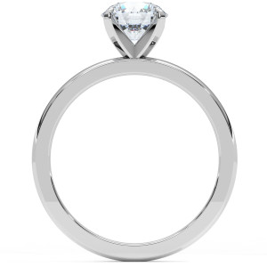 Pierścionek z diamentem laboratoryjnym od 0.50ct do 5.0ct z białego złota [P01030105B-LG]