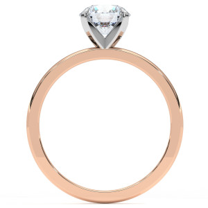 Pierścionek z diamentem laboratoryjnym od 0.50ct do 5.0ct z różowego złota [P01040105R-LG]