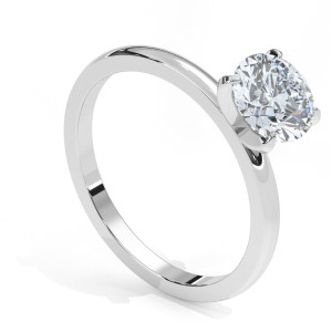 Pierścionek z diamentem laboratoryjnym od 0.50ct do 5.0ct z platyny [P01040105P-LG]