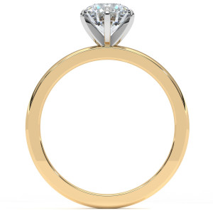 Pierścionek z diamentem laboratoryjnym od 0.50ct do 5.0ct z żółtego złota [P01050105Z-LG]