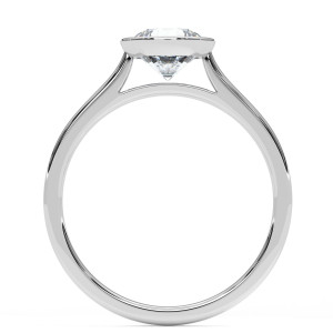 Pierścionek z diamentem laboratoryjnym od 0.50ct do 5.0ct z białego złota [P01060105B-LG]