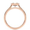 Pierścionek z diamentem laboratoryjnym od 0.50ct do 5.0ct z różowego złota [P01060105R-LG]