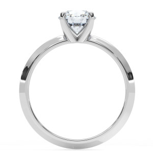 Pierścionek z diamentem laboratoryjnym od 0.50ct do 5.0ct z białego złota [P01080105B-LG]