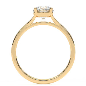 Pierścionek z diamentem laboratoryjnym od 0.50ct do 5.0ct z żółtego złota [P01090105Z-LG]