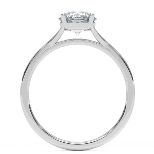 Pierścionek z diamentem laboratoryjnym od 0.50ct do 5.0ct z białego złota [P01090105B-LG]