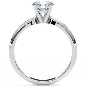 Pierścionek z diamentem laboratoryjnym od 0.50ct do 5.0ct z białego złota [P02010105B-LG]