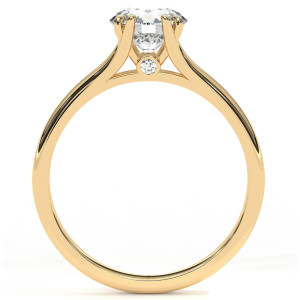 Pierścionek z diamentem laboratoryjnym od 0.50ct do 5.0ct z żółtego złota [P02020105Z-LG]