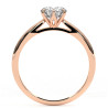 Pierścionek z diamentem laboratoryjnym od 0.50ct do 5.0ct z różowego złota [P02030105R-LG]