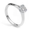 Pierścionek z diamentem laboratoryjnym od 0.50ct do 5.0ct z białego złota [P02060105B-LG]