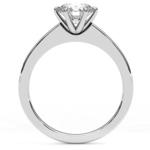 Pierścionek z diamentem laboratoryjnym od 0.50ct do 5.0ct z białego złota [P02090105B-LG]