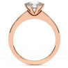 Pierścionek z diamentem laboratoryjnym od 0.50ct do 5.0ct z różowego złota [P02090105R-LG]