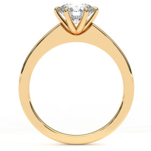 Pierścionek z diamentem laboratoryjnym od 0.50ct do 5.0ct z żółtego złota [P02090105Z-LG]