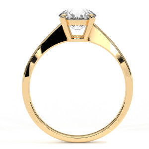 Pierścionek z diamentem laboratoryjnym od 0.50ct do 5.0ct z żółtego złota [P02100105Z-LG]