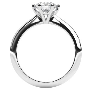 Pierścionek z diamentem laboratoryjnym od 0.50ct do 5.0ct z platyny [P04040105P-LG]
