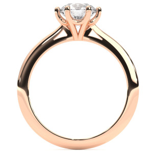 Pierścionek z diamentem laboratoryjnym od 0.50ct do 5.0ct z różowego złota [P04040105R-LG]