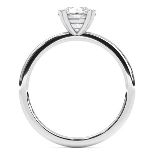 Pierścionek z diamentem laboratoryjnym od 0.50ct do 5.0ct z platyny [P04060105P-LG]
