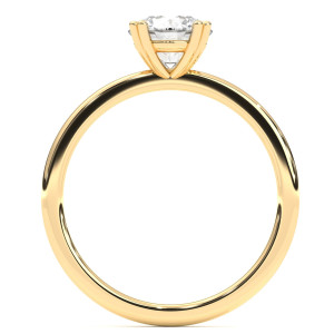 Pierścionek z diamentem laboratoryjnym od 0.50ct do 5.0ct z żółtego złota [P04060105Z-LG]