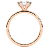 Pierścionek z diamentem laboratoryjnym od 0.50ct do 5.0ct z różowego złota [P04080105R-LG]