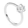 Pierścionek z diamentem laboratoryjnym od 0.50ct do 5.0ct z białego złota [P04090105B-LG]