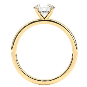 Pierścionek z diamentem laboratoryjnym od 0.50ct do 5.0ct z żółtego złota [P04070105Z-LG]