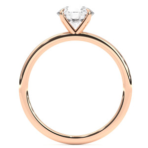 Pierścionek z diamentem laboratoryjnym od 0.50ct do 5.0ct z różowego złota [P04070105R-LG]