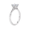 Lotus 4-Prong Solitaire Engagement Ring