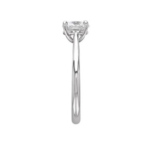 Lotus 4-Prong Solitaire Engagement Ring