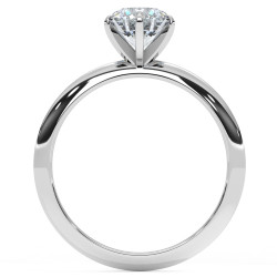 Pierścionek z diamentem od 0.30ct do 1.0ct z platyny [P01020103P]